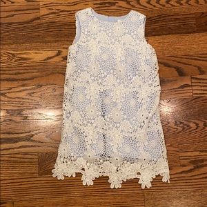 Little no girls lace overlay dress🤍